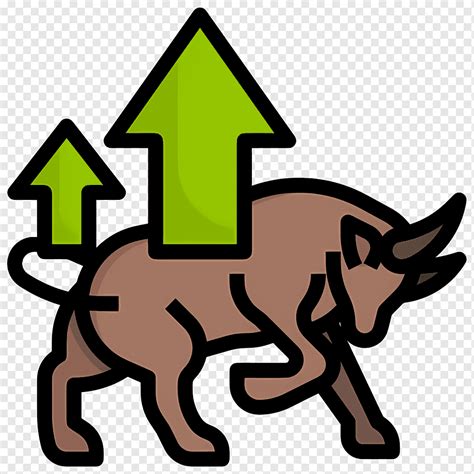 Stock Market Bull With Upward Arrows Png Pngwing