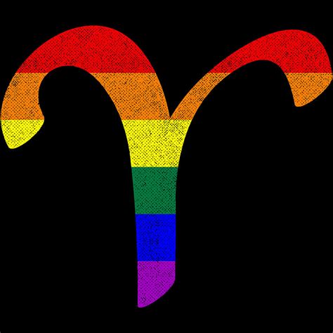 LGBT Gay Pride Flag Aries Zodiac Sign Digital Art By Patrick Hiller Fine Art America