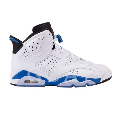 Air Jordan 6 Retro Sport Blue 2014 Air Jordan 384664 107 White