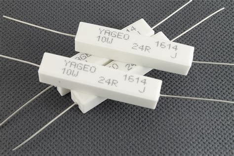 Резистор 24 Ома 10 Вт YAGEO SQP, купить постоянные цементные резисторы SQP