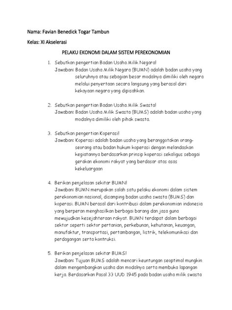 Sebutkan Pengertian Badan Usaha Milik Negara Pdf