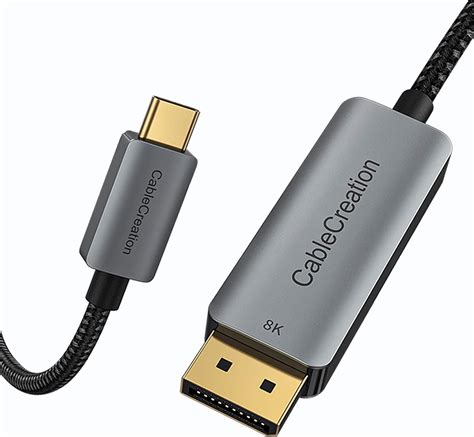 8K USB C to DisplayPort Cable, CableCreation Type-C(Thunderbolt 3) to ...