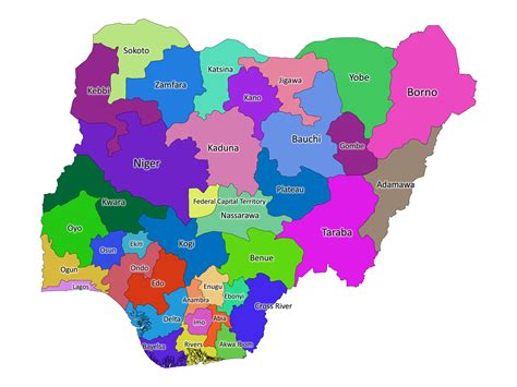 map of africa with nigeria 5