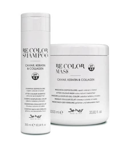 Be hair be color Szampon 300ml maska 1000ml do włosów farbowanych ...