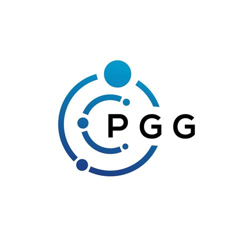 pgg letter technology logo design  white background pgg creative