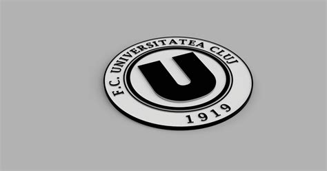U Cluj Logo By Steffelbauer Razvan Download Free Stl Model