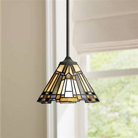 Quoizel Inglenook Art Glass Mini Pendant - #V2464 | Lamps Plus