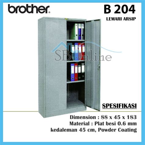 Jual Lemari Kantor Arsip File Besi Brother B 204 Shopee Indonesia