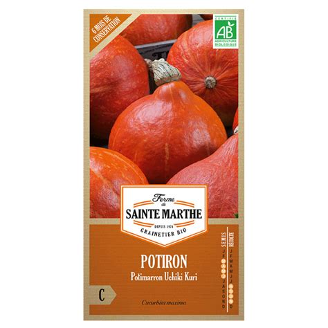 La Ferme Sainte Marthe Seeds Ab Pumpkin Uchiki Kuri