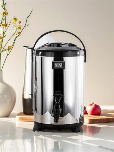 Kalkiam Cup Coffee Urn And Hot Beverage Dispenser With Double Dripless Faucet Quick Brewing