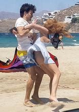 Lindsay Lohan Nude With Her Boyfriend Egor Tarabasov On The Beach In Mykonos AZNude