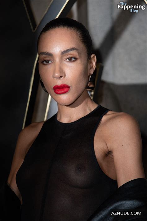 Ines Rau Sexy Shows Off Her Hot Tits At The Saint Laurent Fashion Show In Paris Aznude