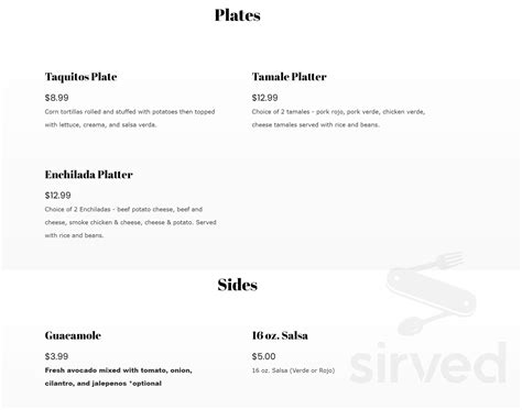 Hot Tamale Catering Menu In Des Moines Iowa USA