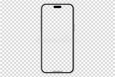 Mockup Of Iphone Ultra Or Pro Max Set Transparent Stock Photo