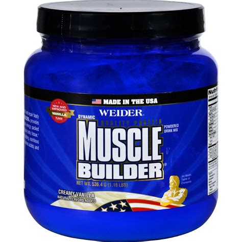 Weider Global Nutrition Muscle Builder Dynamic Powder Vanilla 1