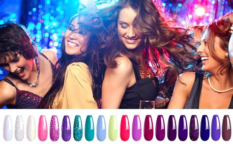 Amazon Beetles Gel Nail Polish Kit Midnight Euphoria Collection Purple Blue Hot Pink