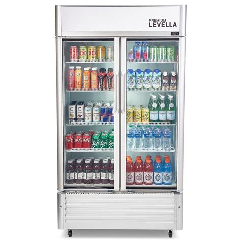 PRN165DX Double Glass Door Merchandiser Refrigerator -Beverage Display ...