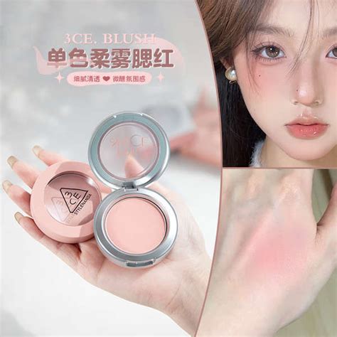 3ce 3ce blush Vitality White รนใหม 3CE Monochrome Blush Palette Water Red Nude Rice Glitter