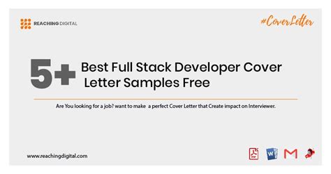 Best Full Stack Developer Cover Letter Samples Free Reaching Digital