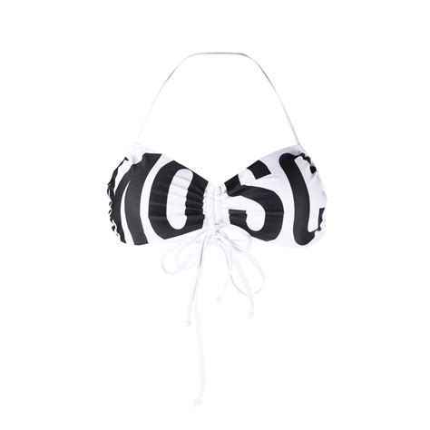 Moschino Logo Bikini Top L L Duty Free Bestvalue