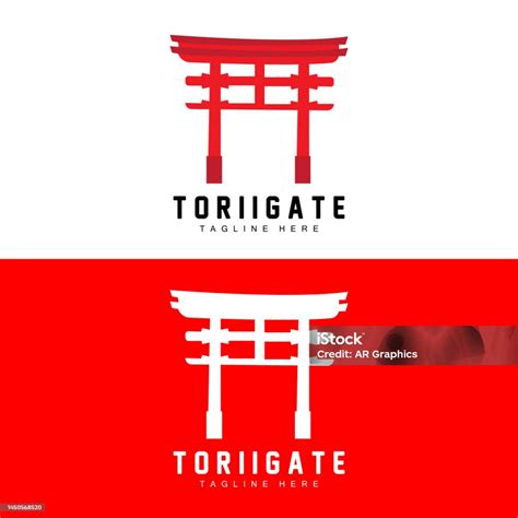 Gerbang Torii Vektor Ikon Gerbang Sejarah Jepang Ilustrasi Cina