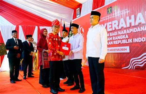 Momentum Pemberian Remisi Hut Ke 79 Pj Gubernur Sulsel Motivasi Wbp