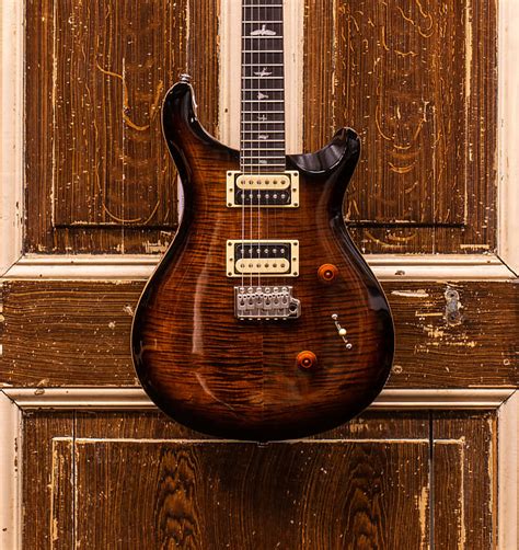 Prs Se Custom 24 Black Gold Burst Reverb