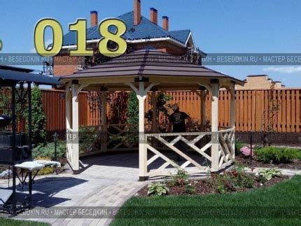 Беседки навесы - фото и цены. Беседки без пола.