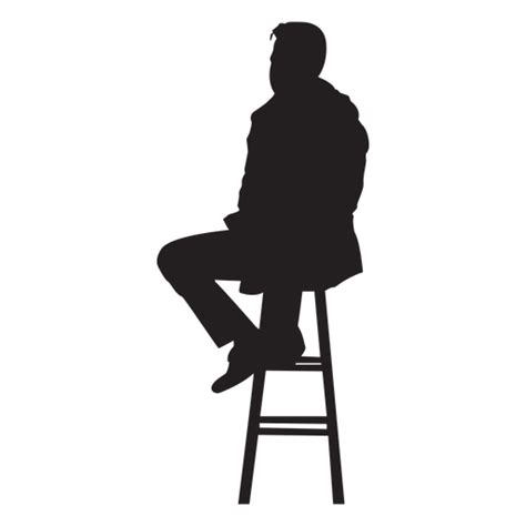 Man Sitting Silhouette Png