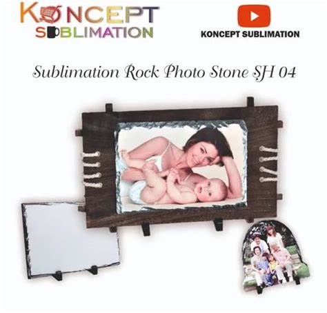 White Sublimation Rock Photo Stone SH 04 For Gift Size 8 12 Inch At