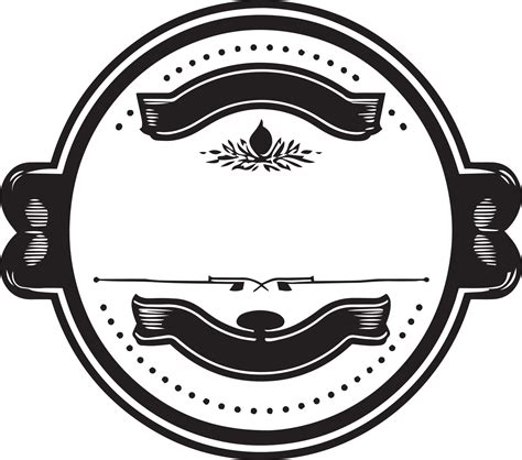 Hand Drawn vintage logo in flat line art style 24786656 PNG