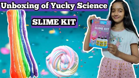 Unboxing Slime Kit Yucky Science Slime Kit Unboxing Youtube