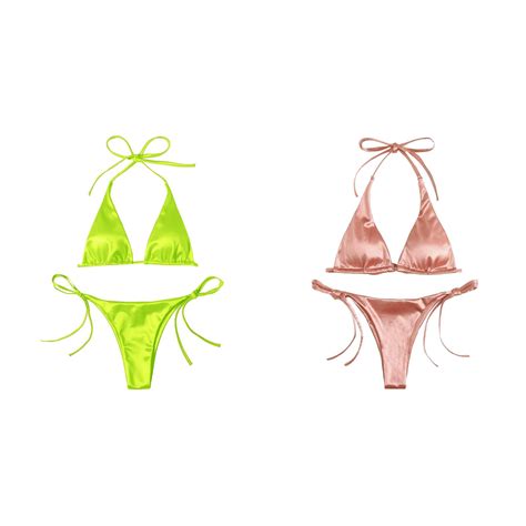 Pack Women Bandeau Bandage Bikini Set Push Up Brazilian Swimwear Beachwear Swimsuit Bikiniwear