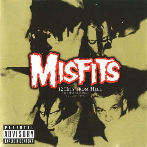 The Misfits 12 Hits From Hell The Msp Sessions Cd Discogs