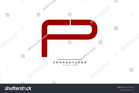 Alphabet Letters Initials Monogram Logo Fp Fp Royalty Free Stock