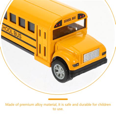 School Bus Model Toy Mini Child Campus Car Alloy Childrens Toys Boys
