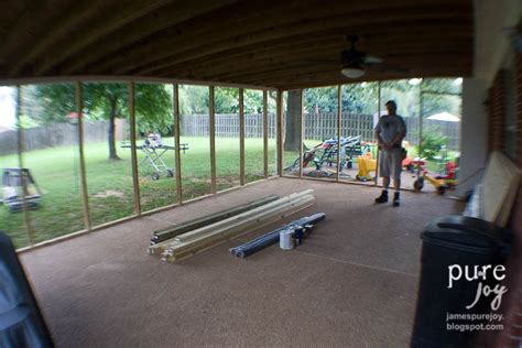 diy screened patio | Pure Joy Creative