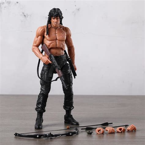 NECA First Blood Rambo Survival Version 7 Action Figures Collection