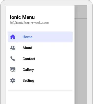 Ionic Menu And Submenu In Details