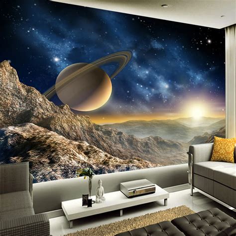 Beibehang Custom 3D Photo Wallpaper Space Universe Photography