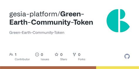 Github Gesia Platformgreen Earth Community Token Green Earth