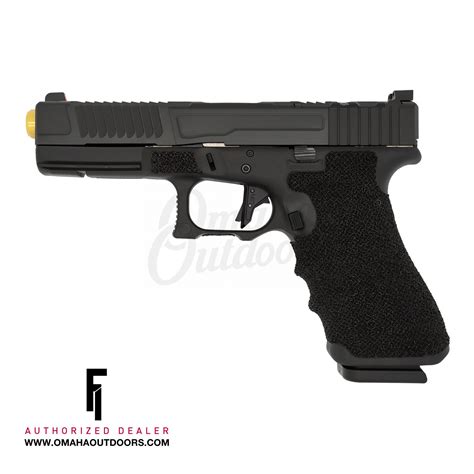 Fowler Mod Glock 17 Gen 3 Mk1 17 Rd 9mm Pistol Tin Barrel Trijicon Hd