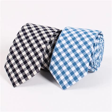 Mantieqingway 6 5cm Brand Black Plaid Ties For Men Fashion Classic Mans