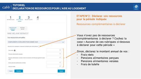 déclaration de ressources aide personnelle au logement Bienvenue sur