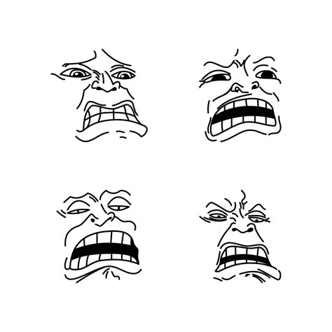 disgusted manga anime expression meme 51019770 Vector Art at Vecteezy