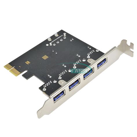 4 Port PCI-E to USB 3.0 HUB PCI Express Expansion Card Adapter 5 Gbps ...