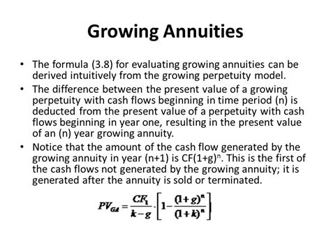 Present Value Of Growing Annuity Formula Quant Rl