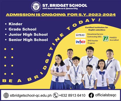 Admissions – St. Bridget School Quezon City