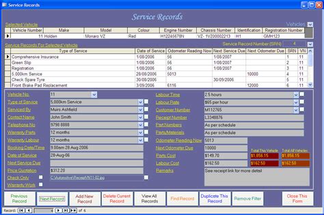 Car Maintenance Database Database Base Australia