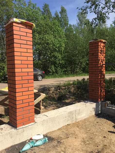 Кирпичные столбы для забора варианты кладки (43 фото) - фото - картинки ...